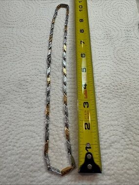 Source Unknown Two-Tone Gold and Silver Men's Chain Necklace